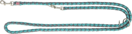 Cavo laisse réglable, L–XL: 2,00 m/ø 18 mm, aqua/gris graphite