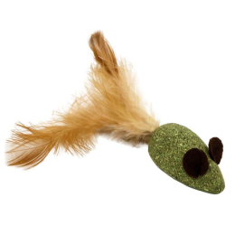 Jouet chat big souris a plumes avec herbe à chat