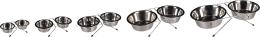 Gamelle pour la nourriture et l'eau Duo dinner,  21cm- 1600ml, support Arjun Argent