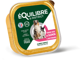 PÂTÉE RICHE EN SAUMON ET AUX ÉPINARDS POUR CHIENS - 300 G