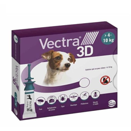 Ceva Vectra 3D Spot-on Chien 4-10kg Boîte de 3