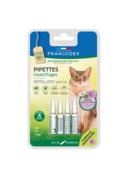 PIPETTES ANTIPARASITAIRES REPULSIVES CHAT x4