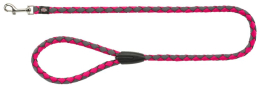 Cavo laisse, L–XL: 1,00 m/ø 18 mm, fushia/gris graphite