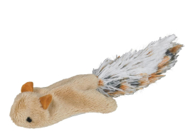 Jouet chat Peluche écureuil volant 10,5cm