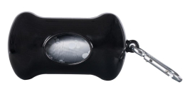 WOUAPY Distributeur de sachets Wouapy net laqué noir et recharge