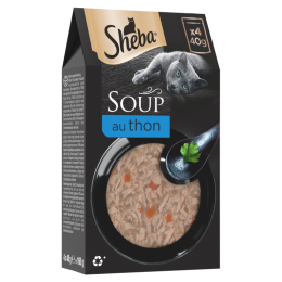 SHEBA SOUPE AU THON 4X40GR 