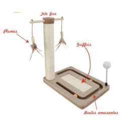 Poteau Multi-activités "Le complet" - Wouapy