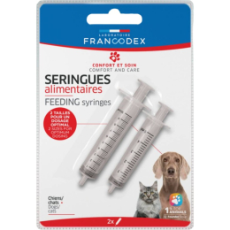 SERINGUES ALIMENTAIRE x2 CHIEN CHAT