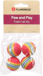 Jouet pour CHAT SOFTBALL ARC-EN-CIEL 