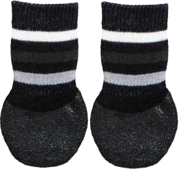 Chaussettes pour chiens, anti-dérapantes, S–M, 2 Pcs, noir