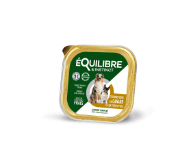 PÂTÉE RICHE EN CANARD ET AUX PETITS POIS POUR CHIEN ADULTE - 300G