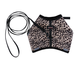 WOUAPY Harnais léopard soft avec laisse 10x120mm pour chat