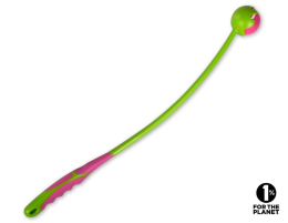 Jouet chien lance-balle vert L 69cm