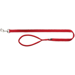 Premium laisse, XS–S: 1,20 m/15 mm, rouge