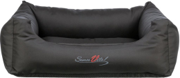 Lit Samoa Vital, angulaire, 120 × 105 cm, noir
