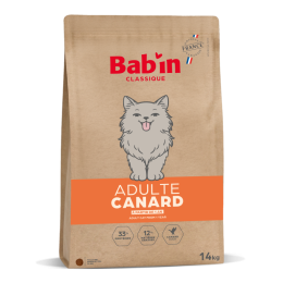 BAB'IN NEW CLASSIQUE CHAT ADULTE CANARD - 14KG