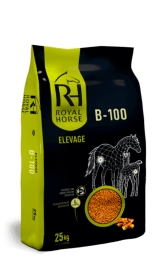 B 100 25KG Aliment granulé pour chevaux d’élevage
