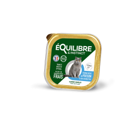 PÂTÉE RICHE EN POISSON ET AUX COURGETTES POUR CHAT SENIOR - 85G