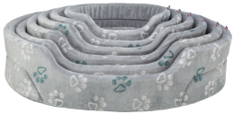 Lit Jimmy Soft, ovale, 85 × 75 cm, taupe