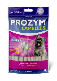 PROZYM Lamelles pour Chiens - Soin Dentaire à mâcher- Taille XS pour chiens (-5kg) - 15 lamelles