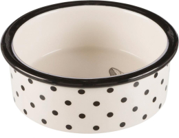 Gamelle, en céramique, 0,3 l/ø 12 cm, blanc/noir