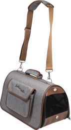 JACK & VANILLA BIZOU TRANSPORTEUR GRIS/BRUN 43X25X25CM