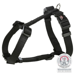 Premium harnais H, S–M: 42–60 cm/15 mm, noir