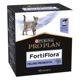 Fortiflora Chat Probiotique pour la flore intestinale poudre en sachets