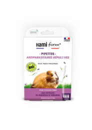 Pipettes Antiparasitaires Ecosoin bio cochon d'inde 4 x 0,3ml HAMIFORM