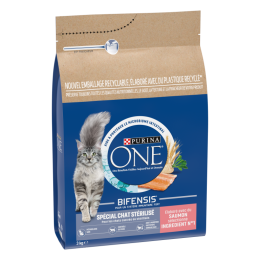 PURINA ONE CHAT STERILISE SAUMON - 3 KG