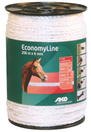 Cordelette EconomyLine blanc, 200m, 6mm