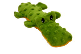 JACK & VANILLA BUBBLE PLUSH JOUET POUR CHIEN CROCODILE VERT 20.5x11.5x3 
