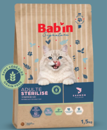 BAB’IN SIGNATURE CHAT ADULTE STÉRILISÉ SANS CÉRÉALES 6KG