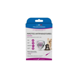 PIPETTES ANTIPARASITAIRES ICARIDINE CHIOT PETIT CHIEN 1,5ML x4
