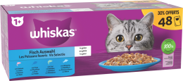 WHISKAS PACK POCHONS LES POISSONS FAVORIS EN GELEE