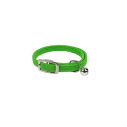 COLLIER CHAT ELASTIQUE FLUO VERT