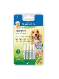 PIPETTES ANTIPARASITAIRES REPULSIVES CHIEN x4