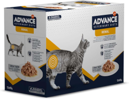 ADVANCE VETERINAIRE CHAT HUMIDE RENAL 85G - BOITE DE 12 POCHONS
