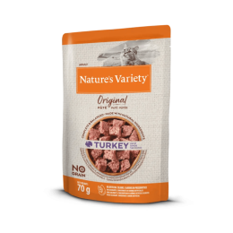 NATURE'S VARIETY chat Pochon chat original dinde 70g