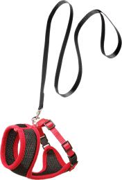 Harnais avec laisse Chaton Harms Noir & Rouge