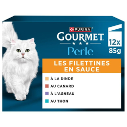 GOURMET Perle Les Filettines - 2 saveurs au choix - 12x85g