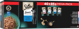 SHEBA POCHONS POISSONS EN SAUCE 40X85GR 