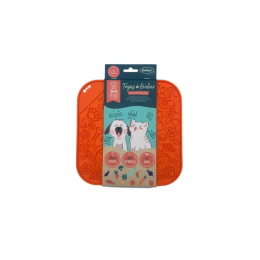 Tapis à lécher BubiChef LickFun, orange