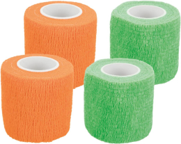 Bandes crêpe, auto-adhésives, 5 cm/4,5 m, 4 Pcs, produit assorti