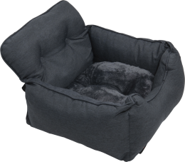JACK & VANILLA BIZOU SIÈGE DE VOITURE GRIS FONCÉ 53X50X35CM