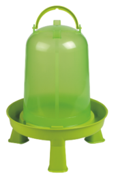 Abreuvoir en plastique avec pieds vert clair, 5L