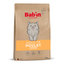 BAB'IN NEW CLASSIQUE CHAT ADULTE POULET - 14KG