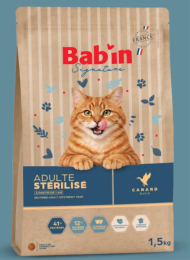 BAB'IN SIGNATURE CHAT ADULTE STERILISE CANARD 3 KG