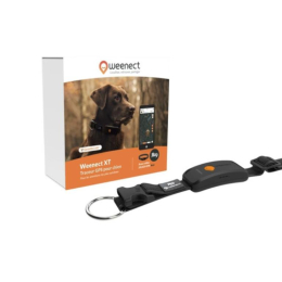 Collier GPS pour chien - WEENECT Chien XT - Antenne XL - Etanche - Noir