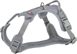 Premium harnais active, M–L: 60–75 cm/25 mm, gris graphite